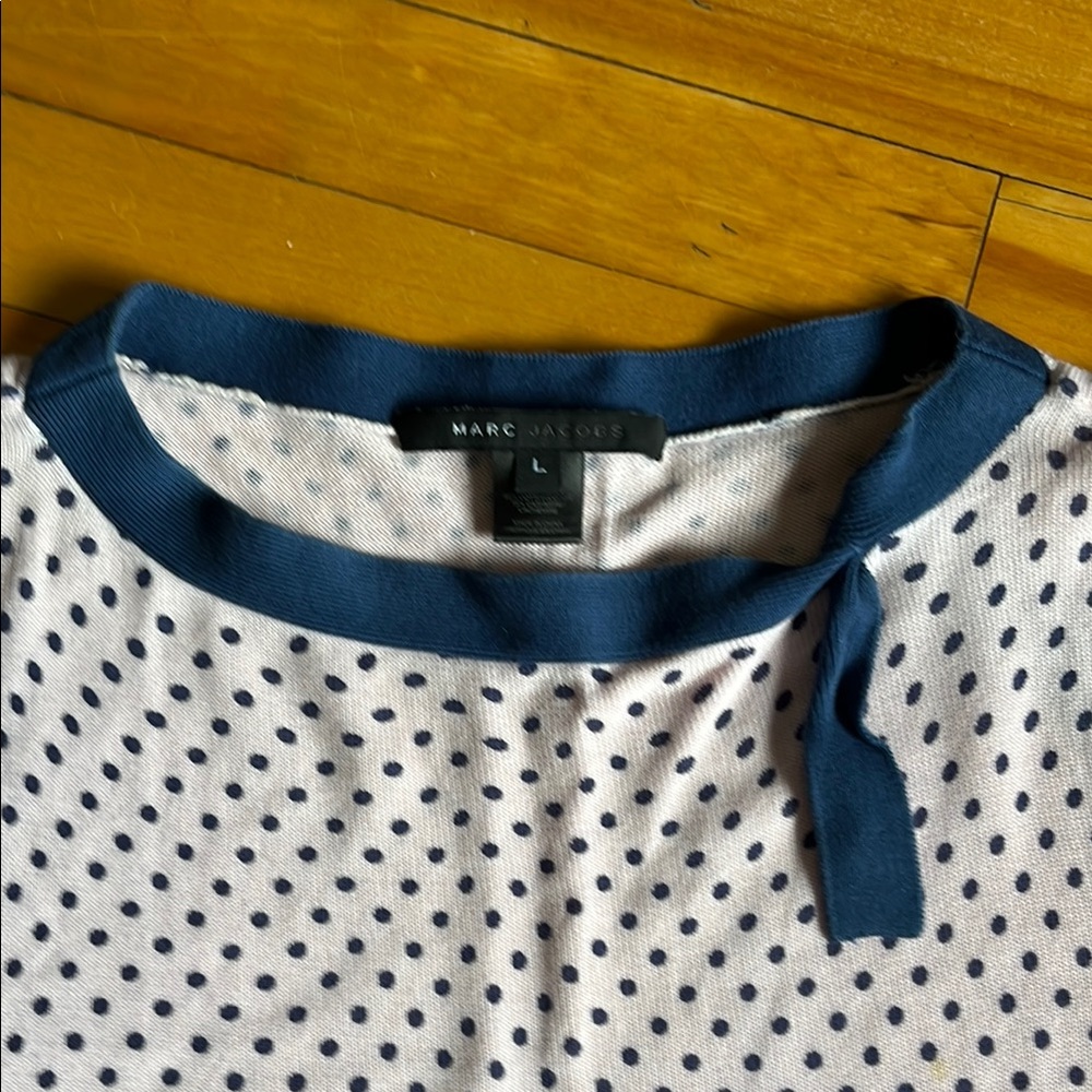 Marc Jacobs Polka Dot Top light pink and blue